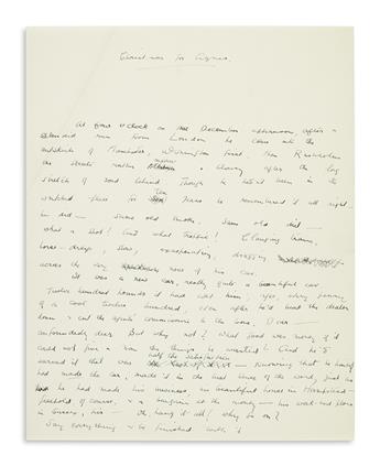 CRONIN, ARCHIBALD JOSEPH. Autograph Manuscript Signed, A.J. Cronin in the byline of the title-page, complete draft for his short stor